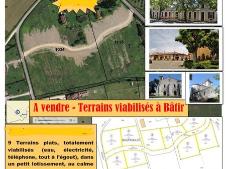 terrains viabilises a saint-sardos 47360