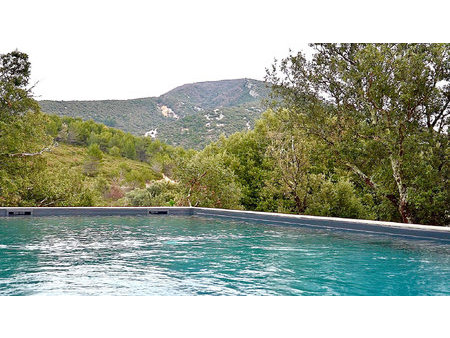 villa contemporaine avec vue sur le mont ventoux - terrasse