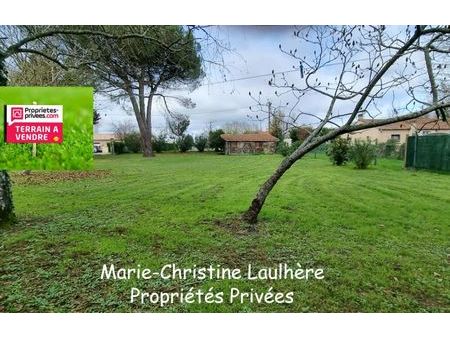 vente terrain 756 m² gauriaguet (33240)