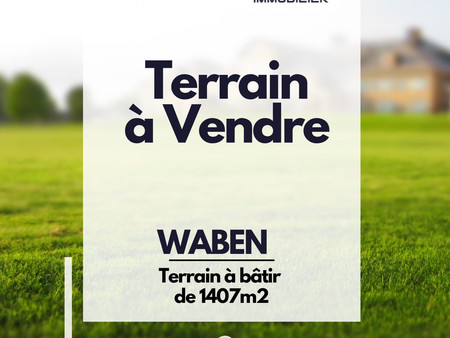 terrain - 1 407m² - waben