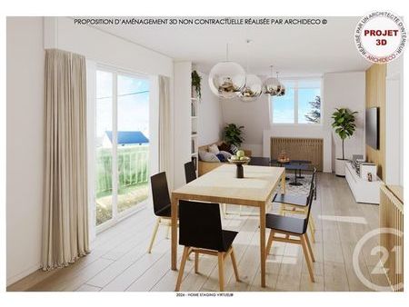 appartement f4 à vendre - 4 pièces - 75 60 m2 - st pair sur mer - 50 - basse-normandie