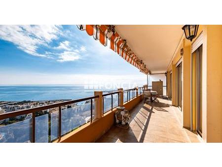 menton garavan « dernier etage » grand trois pieces avec terrasse de 25m2 vue mer panorami