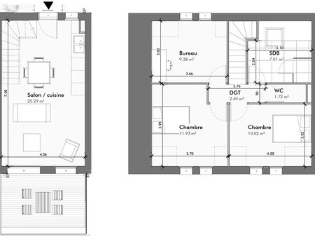 appartement t3 - 67.5 m²