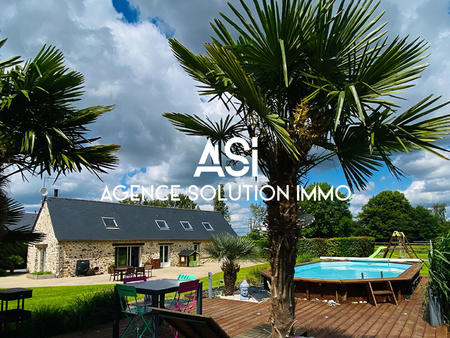 vente maison piscine à saint-denis-du-maine (53170) : à vendre piscine / 133m² saint-denis