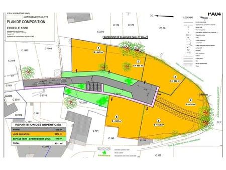 vente terrain 4127 m² vieu-d'izenave (01430)