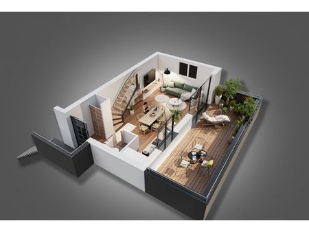 duplex 3 pièces 65 m²