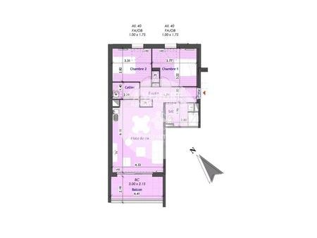 vente appartement 3 pièces 61 m² le loroux-bottereau (44430)