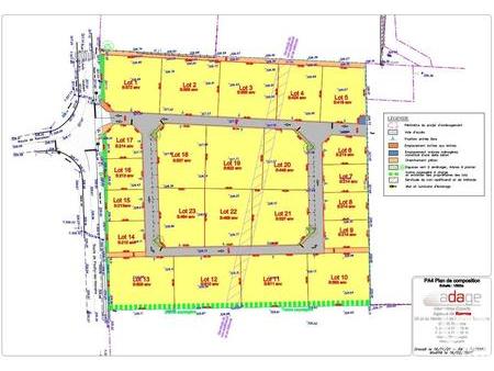 vente terrain à saint-romain-la-motte (42640) : à vendre / 565m² saint-romain-la-motte