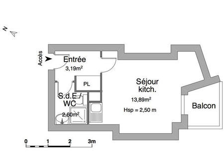 location appartement t1 meublé à bruz (35170) : à louer t1 meublé / 20m² bruz