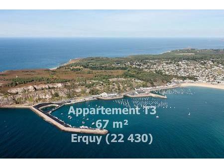 vente appartement t3  67 m²  re 2020 erquy ( 22430)