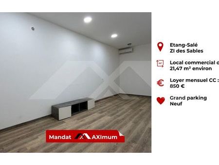 location commerce 1 pièce 21 m² l'étang-salé (97427)