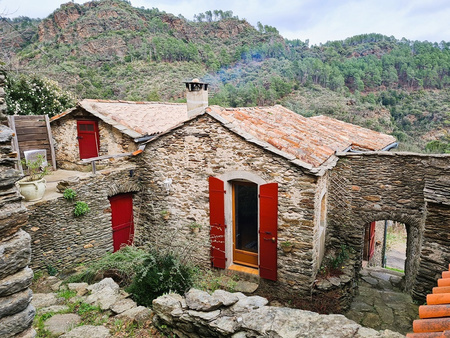 maison de hameau en pierre impeccable avec vue sur la montagne  composée de 2 appartements