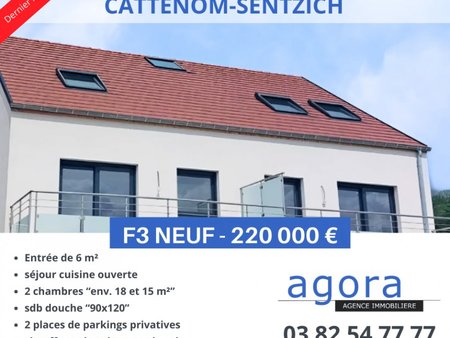 en vente appartement 128 m² – 220 000 € |cattenom