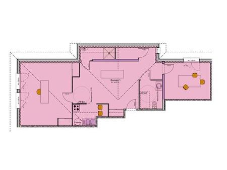 2 espaces bureaux 84 m² et 68 m² à morestel