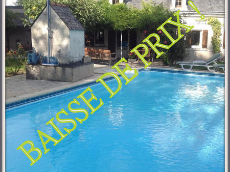 vente longère et corps de ferme piscine à mazé-milon (49630) : à vendre piscine / 135m² ma