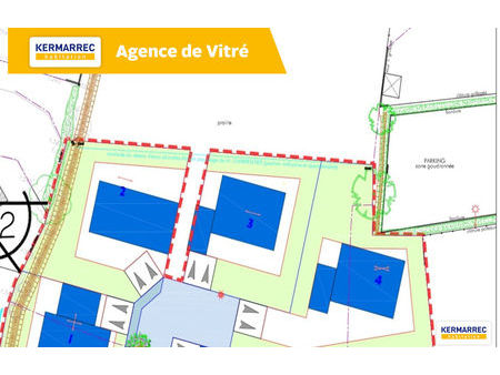 vente terrain 653 m² mondevert (35370)