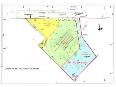 vente terrain à bâtir 851 m²