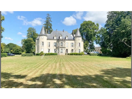 château en vente à la roche-sur-yon : château xixème avec 5 gites et 10 hectares de prairi