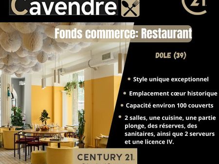 fonds de commerce  restaurant 260 m² dole