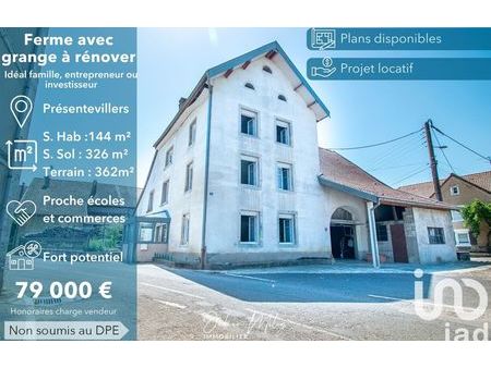 vente maison 6 pièces 144 m² montbéliard (25200)