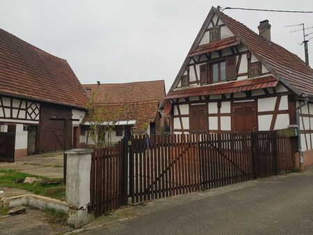 beinheim maison alsacienne avec dépendances à rénover sur env. 470 m2 avec garage