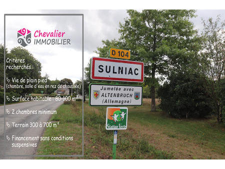 vente maison à sulniac (56250) : à vendre / 80m² sulniac