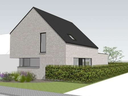 nieuw te bouwen alleenstaande woning met vrije keuze van architectuur te harelbeke.