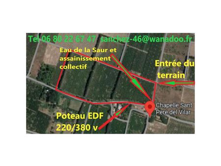 terrain agricole planté en verger d’abricotiers 53000 m² claira 66530