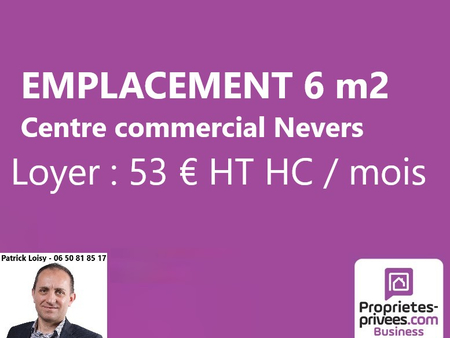 nevers centre - emplacement n°1  local 6 m²