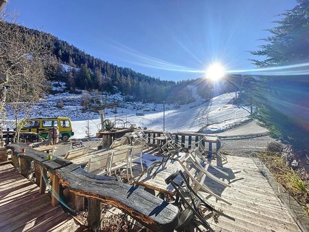 fonds de commerce  hôtel-restaurant sur pistes de ski la colmiane.