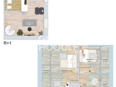 appartement en plateau à soucieu en jarrest de 51.51 m2