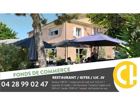 fonds de commerce gîte  restaurant 362 m²