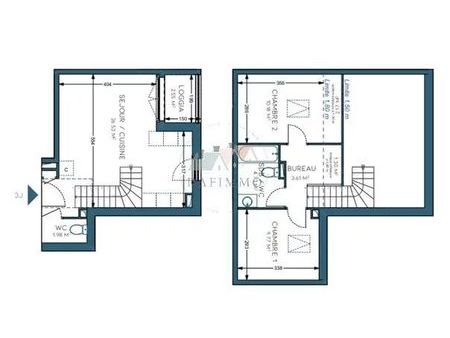 duplex 3 pièces 57 m²