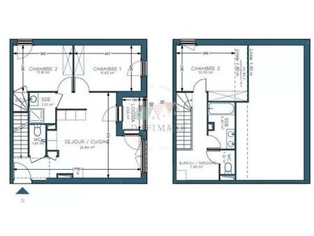 duplex 4 pièces 79 m²