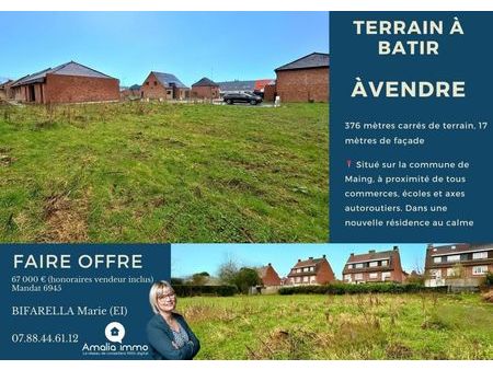 terrain 376 m² maing