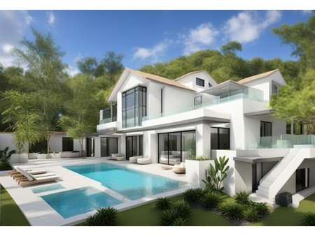 sublime villa d'architecte avec piscine  aux finitions haut de gamme et nichée sur les hau