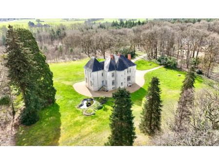 château en vente à chatellerault : au cœur d’un parc arboré de 4 hectares  château du xixè