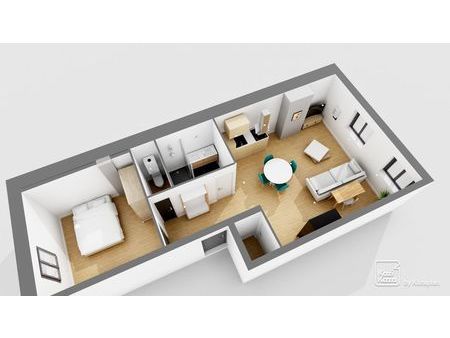 appartement 2 pièces rénové 50 m² avec grenier aménageable