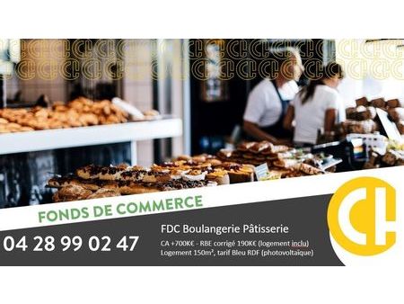 fonds de commerce boulangerie 262 m²