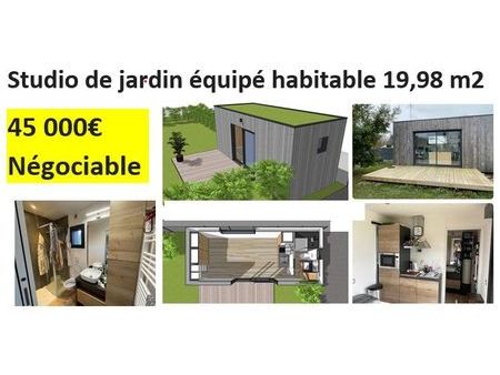 studio de jardin habitable et équipé - 19 98 m2