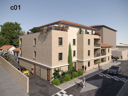 appartement 3 pièces 62m² avec terrasse