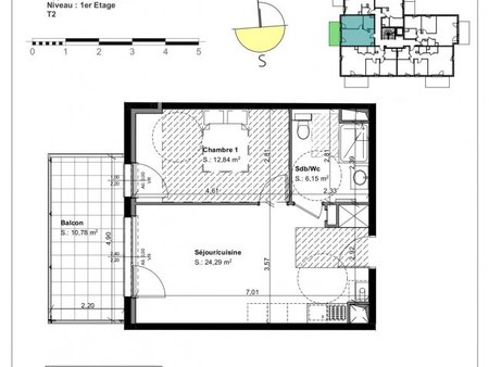en vente appartement 43 m² – 146 000 € |fessenheim