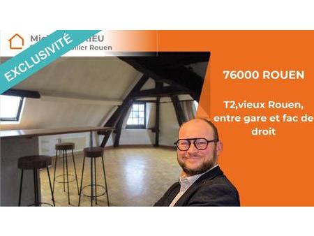 vente appartement t1 à rouen pasteur - cauchoise (76000) : à vendre t1 / 50m² rouen pasteu