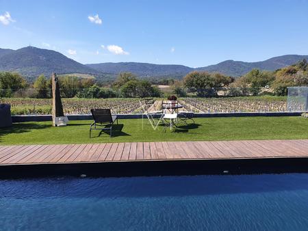 au plan de la tour face aux vignes / tres belle villa face avec piscine de nage et garage