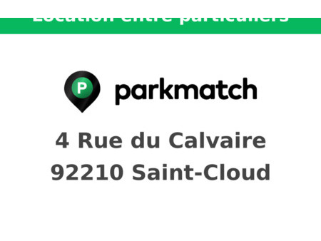 location parking saint-cloud (92210)