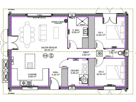 vente maison à construire 3 pièces 80 m² bougue (40090)
