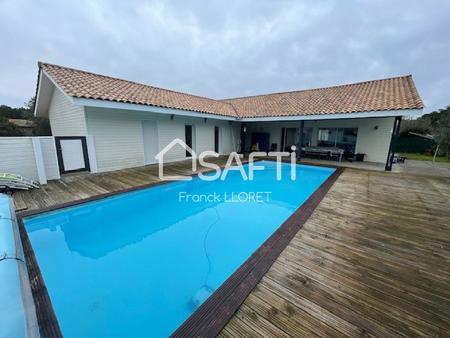 maison ossature bois  5chs  terrasse 90m²  piscine