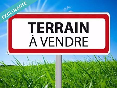 vente terrain 850 m²