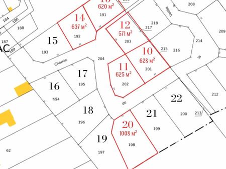 vente terrain à malherbe-sur-ajon (14260) : à vendre / 628m² malherbe-sur-ajon