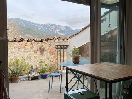 atelier d’artiste  loft  terrasse vue montagne